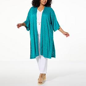 C Wonder Knit Lace Topper