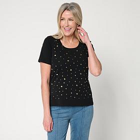 C Wonder Piette Detail Knit Top