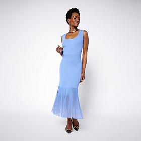 C Wonder Pleat Knit Sweater Tank Dress