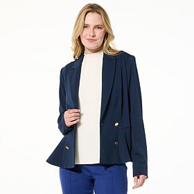 C Wonder Pleated Peplum Blazer