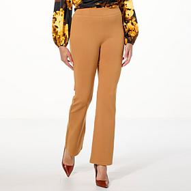 C Wonder Ponte Knit Pull-On Flared-Leg Pant