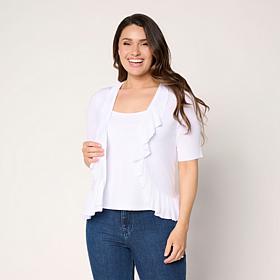 C Wonder Ruffle Cardigan