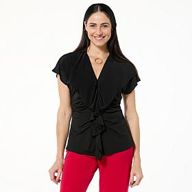 C Wonder Ruffle Front Top