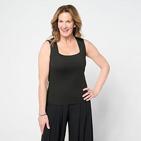 C Wonder Yummy Knit Square-Neck Tank