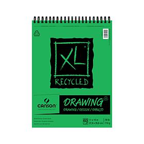 Canson XL Recycled Drawing Pads 11" x 14" 60 Sheets, Wire Bound Top
