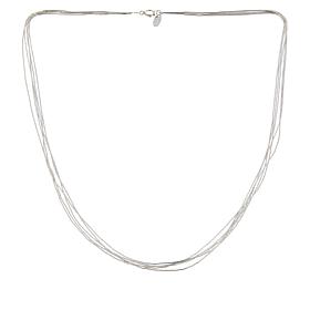 Chaco Canyon 5-Strand "Liquid Silver" 24" Necklace