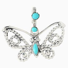 Chaco Canyon Campitos Turquoise Charm Pendant