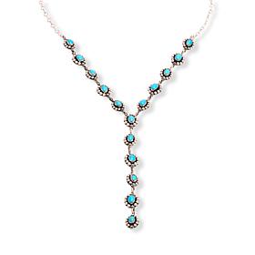Chaco Canyon Sleeping Beauty Turquoise Lariat Necklace