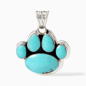 Chaco Canyon Turquoise Paw Pendant