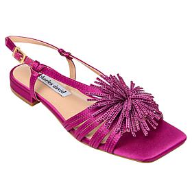 Charles by Charles David Carson Satin Pom Pom Sandal