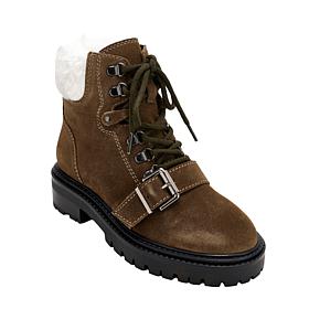 Charles by Charles David Leather/Suede Cliche Combat Boot