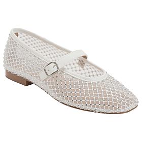 Charles David Westa Rhinestone Mesh Closed Toe Ballet Flat