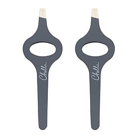 Chella 2-pack Slanted Tip Tweezers