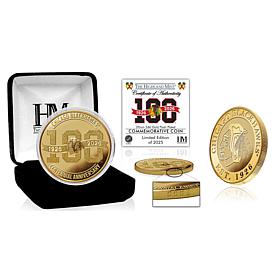Chicago Blackhawks 100th Anniversary NHL Gold-Plated Coin LE 2025