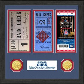Chicago Cubs 3-Time World Series Ticket Collection