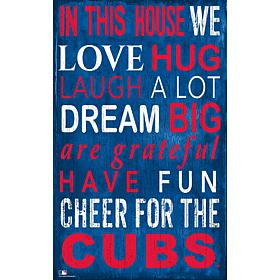 Chicago Cubs In This House Sign