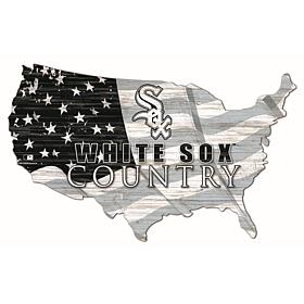 Chicago White Sox USA Shape Flag Cutout