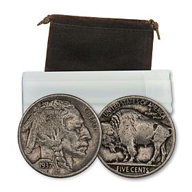 Circulated Random Date Vintage Buffalo Nickel 40-Coin Roll