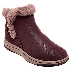 Clarks Cloudsteppers Breeze Faux Fur Ankle Bootie