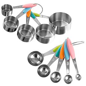Classic Cuisine 10-piece Measuring Cups and Spoons Set
