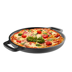 Classic Cuisine Cast Iron Pizza Pan 13.25" Pre-Seasoned Skillet
