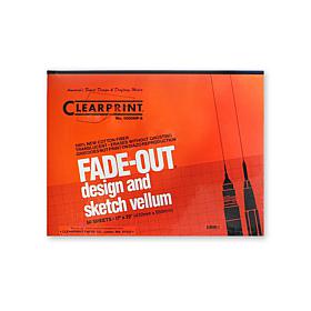 Clearprint Fade-Out Design and Sketch Vellum 17" x 22" - 50 Sheets