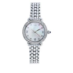 Colleen Lopez .50ctw Diamond Stainless Steel Watch