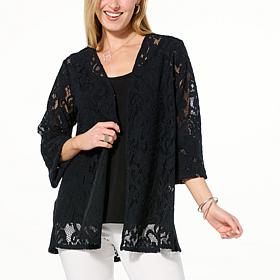 Colleen Lopez Bubble Sleeve Lace Jacket