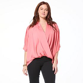 Colleen Lopez Crossover Dolman Sleeve Top