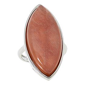 Colleen Lopez Elongated Marquise Gemstone Sterling Silver Ring