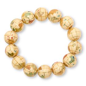 Colleen Lopez Multigemstone Globe Bead Stretch Bracelet