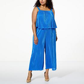 Colleen Lopez Pleated Woven Jumpsuit 