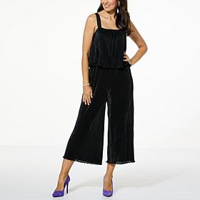 Colleen Lopez Pleated Woven Jumpsuit 
