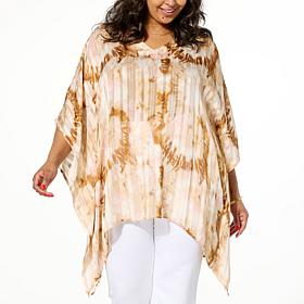 Colleen Lopez Printed Woven Scarf Top