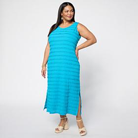 Colleen Lopez Ruffle Fabric Tank Dress