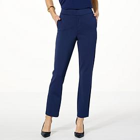 Colleen Lopez Slim-Leg Ponte Pant 