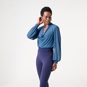 Colleen Lopez Solid Mesh Top