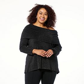Colleen Lopez Super Soft Convertible Shimmer Sweater