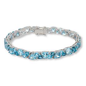Colleen Lopez Trilliant Gemstone Sterling Silver Line Bracelet