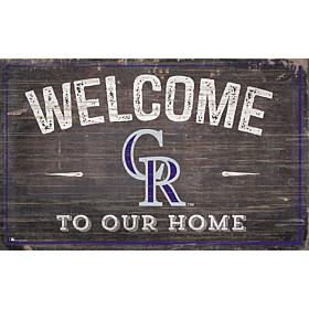 Colorado Rockies 11x19 Welcome to our Home Sign 