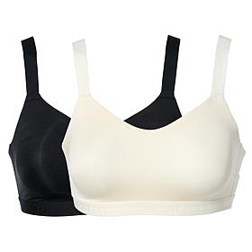 Comfort Code 2-pack Signature Smooth Logo Wireless Lounge Bra