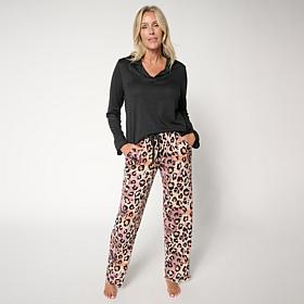 Comfort Code 2-piece Hacci Ribbed Knit PJ Set