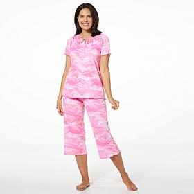 Comfort Code 2-piece So Soft Ribbed Marble Knit PJ Set
