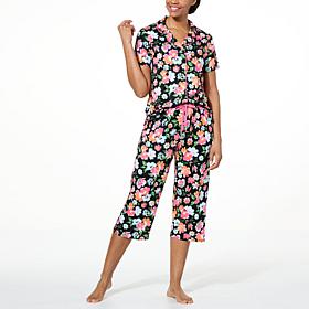 Comfort Code Soft & Light Notched Collar 2-piece PJ Set - Average