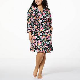Comfort Code Soft & Light Wrap Robe with Ruffle Hem