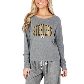 Concept Sports Mainstream Ladies Knit Long Sleeve Top - Steelers
