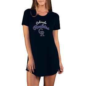 Concepts Sport Marathon Ladies Knit Nightshirt - Rockies