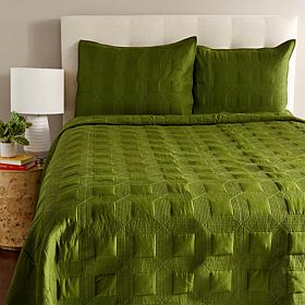 Concierge Collection 100% Cotton 3-piece Quilt Set 