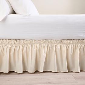 Concierge Collection Adjustable Wrap Around No Lifting 18" Bed Skirt