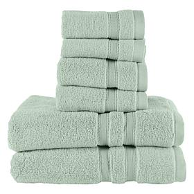 Concierge Collection Coastal 6-piece 100% Cotton Towel Set 
